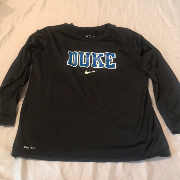 duke nike long sleeve shirt